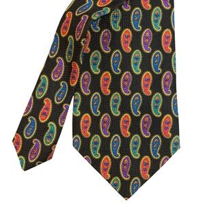 Grafton 100% Silk Paisley Tie – Made in Canada – 60” x 4” (3/$25)
